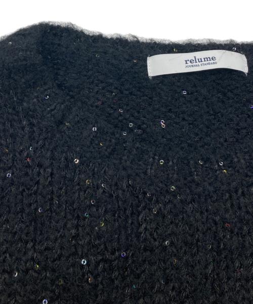 JOURNAL STANDARD relume（ジャーナルスタンダード レリューム）JOURNAL STANDARD relume (ジャーナルスタンダード レリューム) キラキラニュアンスプルオーバー/24080462835040 ブラック サイズ:FREEの古着・服飾アイテム