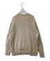 SHIPS any (シップスエニィ) ヤク ケーブル クルーネック ニット カーディガン ベージュ サイズ:FREE：6000円