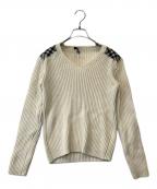 BURBERRY LONDONバーバリーロンドン）の古着「Vネックニット」｜アイボリー