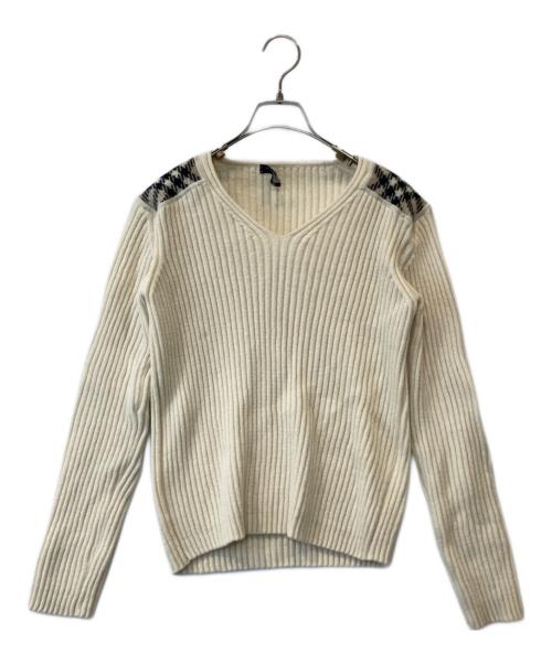 BURBERRY LONDON（バーバリーロンドン）BURBERRY LONDON (バーバリーロンドン) Vネックニット アイボリー サイズ:1の古着・服飾アイテム