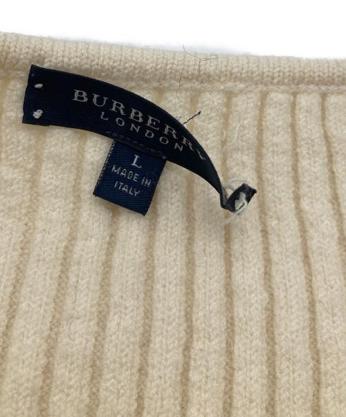 BURBERRY LONDON（バーバリーロンドン）BURBERRY LONDON (バーバリーロンドン) Vネックニット アイボリー サイズ:1の古着・服飾アイテム