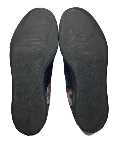 LAD MUSICIAN（ラッドミュージシャン）LAD MUSICIAN (ラッドミュージシャン) CANVAS SLIP ON FLOWER 2118-914 シューズ ブラック サイズ:44の古着・服飾アイテム