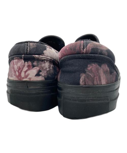 LAD MUSICIAN（ラッドミュージシャン）LAD MUSICIAN (ラッドミュージシャン) CANVAS SLIP ON FLOWER 2118-914 シューズ ブラック サイズ:44の古着・服飾アイテム