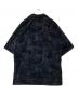 08sircus (ゼロエイトサーカス) Flocky hand print over shirt　S21SM-SH01 シャツ ブラック サイズ:5：8000円