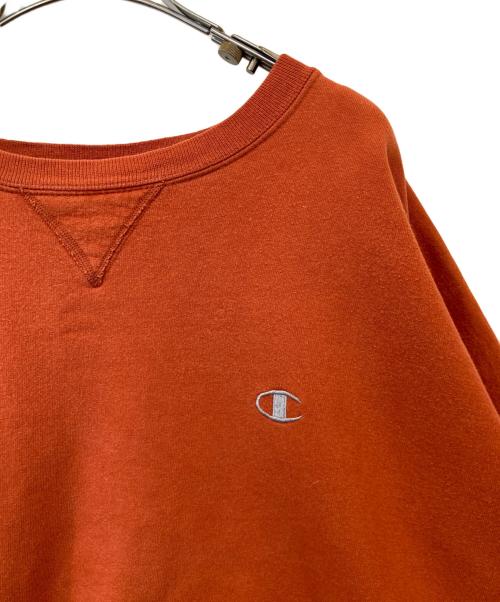 Champion（チャンピオン）Champion (チャンピオン) クルーネックスウェット オレンジ サイズ:XXLの古着・服飾アイテム
