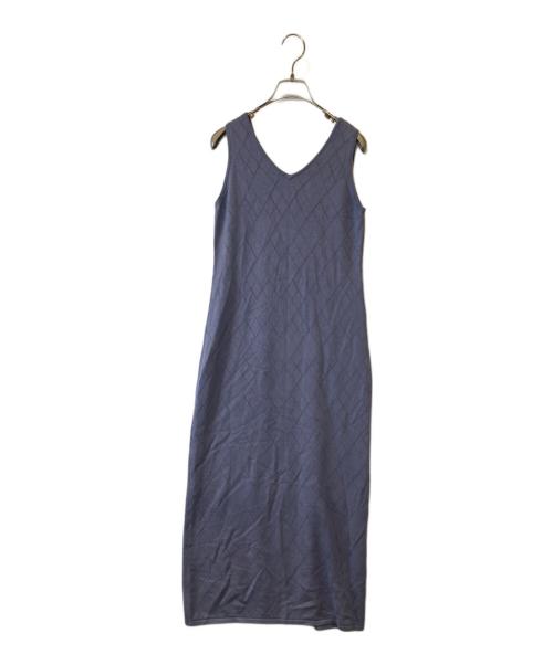 HER LIP TO（ハーリップトゥ）Her lip to (ハーリップトゥ) Diamond Pattern Knit Dress Set 1251205027 ワンピース パープル サイズ:Mの古着・服飾アイテム