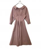 HER LIP TOハーリップトゥ）の古着「Montecristo Long Dress　長袖ワンピース　1244305207」｜ピンク