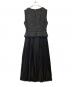 Her lip to (ハーリップトゥ) Siena Pleated Docking Dress　ノースリーブワンピース　1243305071 ブラック サイズ:M：8000円