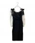 Her lip to（ハーリップトゥ）の古着「Faubourg Shoulder Ribbon Dress ワンピース 1244305174」｜ブラック