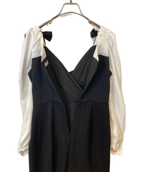 HER LIP TO（ハーリップトゥ）Her lip to (ハーリップトゥ) Faubourg Shoulder Ribbon Dress ワンピース 1244305174 ブラック サイズ:Sの古着・服飾アイテム