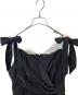 中古・古着 Her lip to (ハーリップトゥ) Faubourg Shoulder Ribbon Dress ワンピース 1244305174 ブラック サイズ:S：16000円