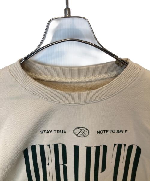 HER LIP TO（ハーリップトゥ）HER LIP TO (ハーリップトゥ) Cherish Oversized Sweatshirt ベージュ サイズ:FREEの古着・服飾アイテム