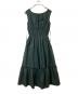 Her lip to（ハーリップトゥ）の古着「Riviera Double Bow Dress　ノースリーブワンピース　1242305126」｜グリーン