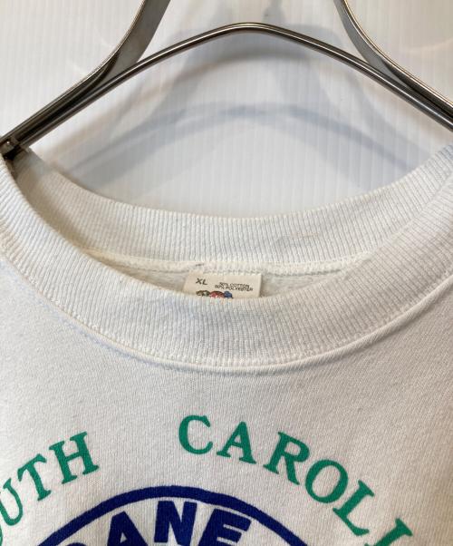 FRUIT OF THE LOOM（フルーツオブザルーム）FRUIT OF THE LOOM (フルーツオブザルーム) ラグランスウェット ホワイト サイズ:XLの古着・服飾アイテム