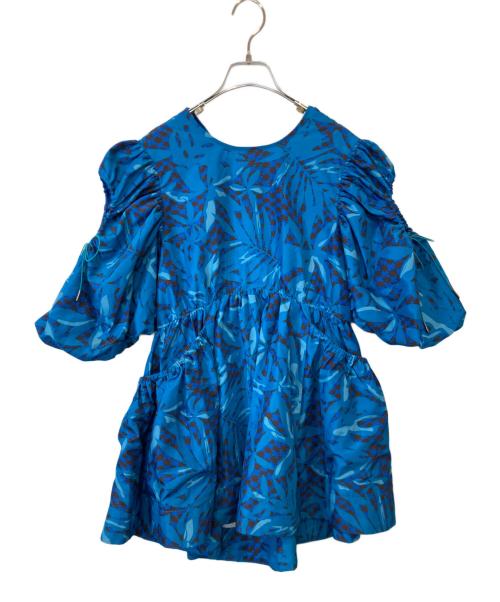 MAISON SPECIAL（メゾンスペシャル）MAISON SPECIAL (メゾンスペシャル) トロピカルフラワーブラウス 21221315304 スカイブルー サイズ:FREE 未使用品の古着・服飾アイテム