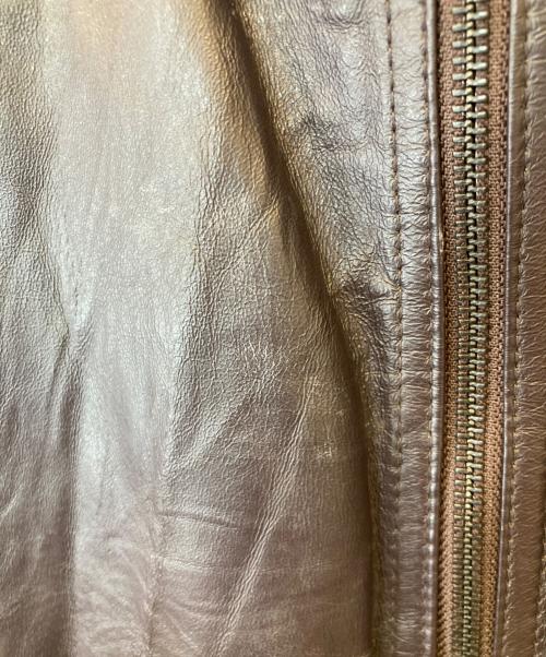 Hysteric Glamour（ヒステリックグラマー）Hysteric Glamour (ヒステリックグラマー) ピッグレザー ジャケット　4LB-1562 ブラウン サイズ:Mの古着・服飾アイテム