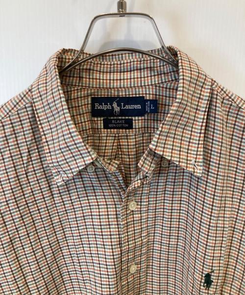 RALPH LAUREN（ラルフローレン）RALPH LAUREN (ラルフローレン) チェックシャツ　 BLAKE ブラウン サイズ:Lの古着・服飾アイテム