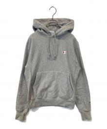 Champion（チャンピオン）の古着「リバースウィーブスウェットパーカー」｜グレー