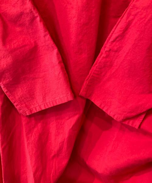 Veritecoeur（ヴェリテクール）Veritecoeur (ヴェリテクール) コットンサイドギャザーワンピース LN-04 レッド サイズ:FREEの古着・服飾アイテム