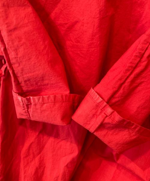 Veritecoeur（ヴェリテクール）Veritecoeur (ヴェリテクール) コットンサイドギャザーワンピース LN-04 レッド サイズ:FREEの古着・服飾アイテム