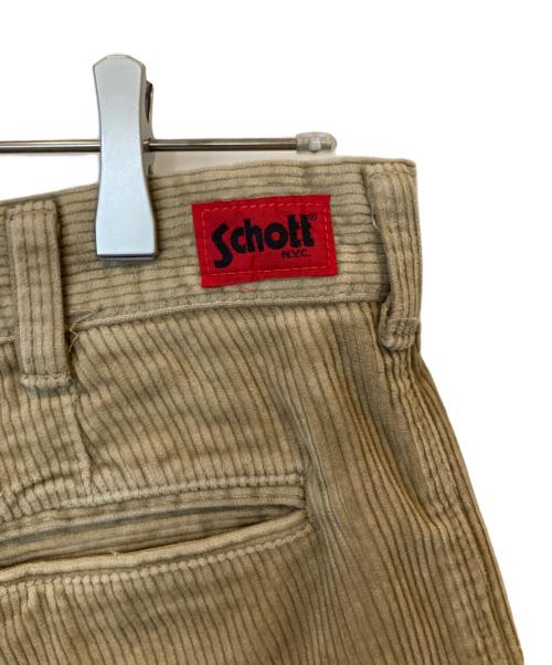 Schott（ショット）Schott (ショット) コーデュロイハーフパンツ ブラウン サイズ: W33×L34の古着・服飾アイテム