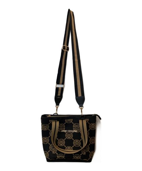 ANNE COQUINE（アンコキーヌ）ANNE COQUINE (アンコキーヌ) 2WAYショルダーバッグ ブラックの古着・服飾アイテム