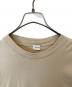 中古・古着 MANOF (マノフ) TULLE DOCKING L/S T-SHIRT 85105-1042 カットソー ベージュ サイズ:FREE：3500円