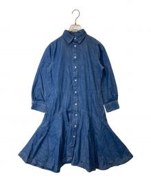 LAUREN RALPH LAUREN（ローレンラルフローレン）の古着「デニムシャツワンピース」｜インディゴ