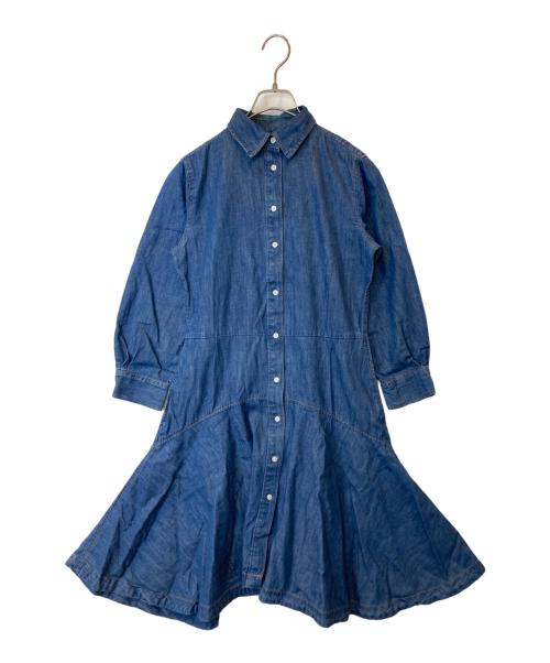 LAUREN RALPH LAUREN（ローレンラルフローレン）LAUREN RALPH LAUREN (ローレンラルフローレン) デニムシャツワンピース インディゴの古着・服飾アイテム
