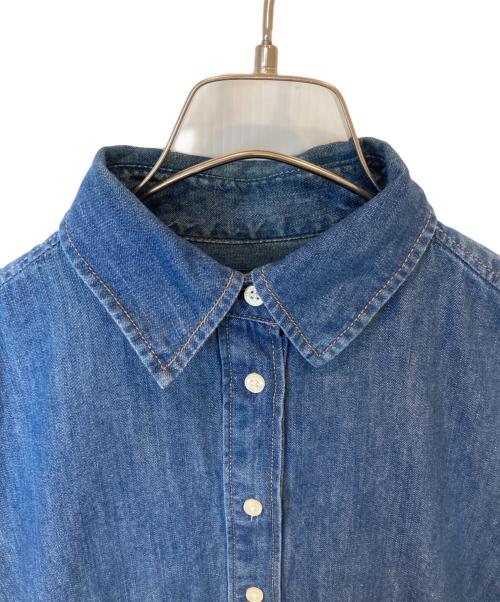 LAUREN RALPH LAUREN（ローレンラルフローレン）LAUREN RALPH LAUREN (ローレンラルフローレン) デニムシャツワンピース インディゴの古着・服飾アイテム