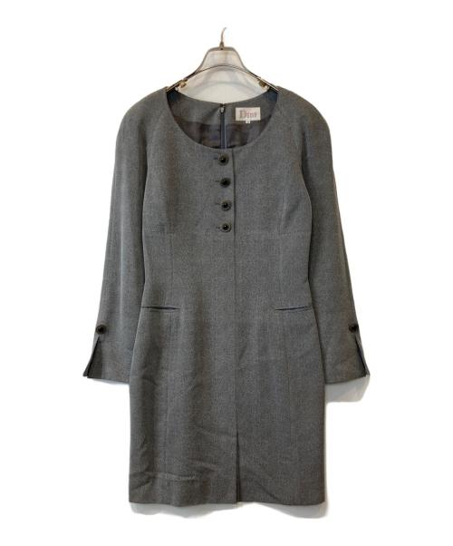 Mademoiselle Dior（マドモアゼル ディオール）Mademoiselle Dior (マドモアゼル ディオール) ワンピース NE1GH4050 グレー サイズ:Mの古着・服飾アイテム