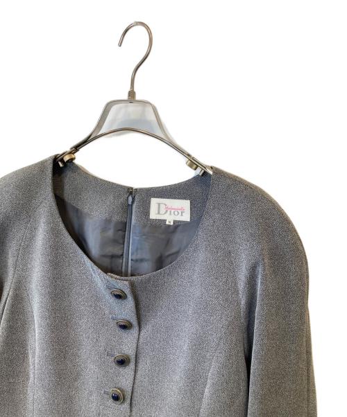 Mademoiselle Dior（マドモアゼル ディオール）Mademoiselle Dior (マドモアゼル ディオール) ワンピース NE1GH4050 グレー サイズ:Mの古着・服飾アイテム