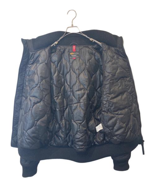 ALPHA（アルファ）ALPHA (アルファ) フーテッドリブジャケット TA1396-001 ブラック サイズ:XLの古着・服飾アイテム