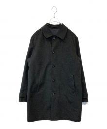 BROOKS BROTHERS（ブルックスブラザーズ）の古着「カシミヤステンカラーリバーシブルコート　100001428」｜グレー
