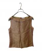 CHANELシャネル）の古着「ノースリーブカットソー P13359V07516」｜ベージュ
