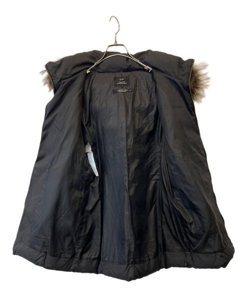 23区（ニジュウサンク）23区 (ニジュウサンク) ファー付ダウンコート ブラック サイズ:38の古着・服飾アイテム