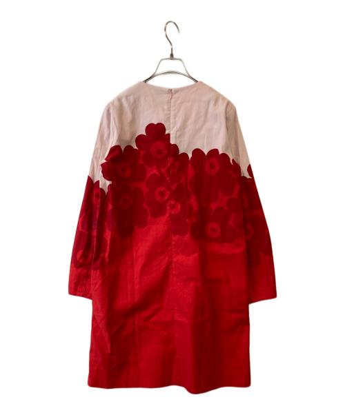 marimekko（マリメッコ）marimekko (マリメッコ) Sieva Unikko ワンピース　093187-303 レッド サイズ:34の古着・服飾アイテム