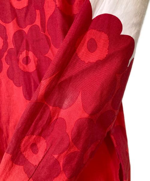 marimekko（マリメッコ）marimekko (マリメッコ) Sieva Unikko ワンピース　093187-303 レッド サイズ:34の古着・服飾アイテム