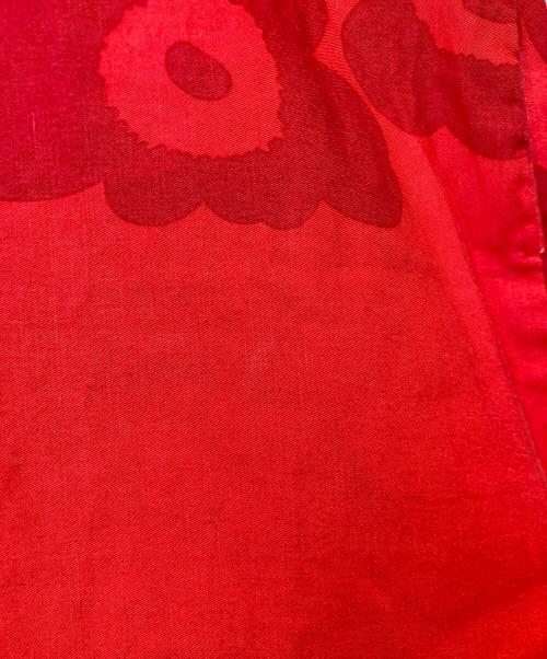 marimekko（マリメッコ）marimekko (マリメッコ) Sieva Unikko ワンピース　093187-303 レッド サイズ:34の古着・服飾アイテム