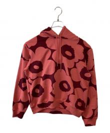 marimekko（マリメッコ）の古着「【kioski】Unikko / Lona Relaxed hoodie 	091627-333 パーカー」｜レッド
