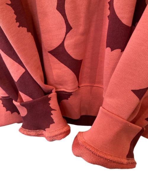 marimekko（マリメッコ）marimekko (マリメッコ) 【kioski】Unikko / Lona Relaxed hoodie 	091627-333 パーカー レッド サイズ:S 未使用品の古着・服飾アイテム