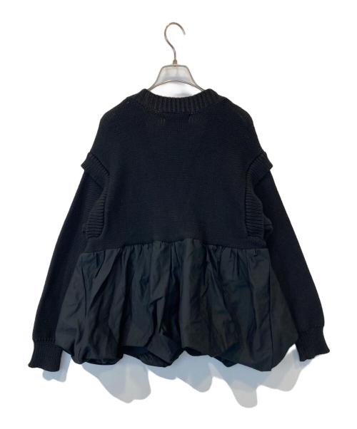jemma atelier（ジェマアトリエ）jemma atelier (ジェマアトリエ) バルーンドッキングカーディガン 231-15-104 ブラック サイズ:表記がないため不明の古着・服飾アイテム