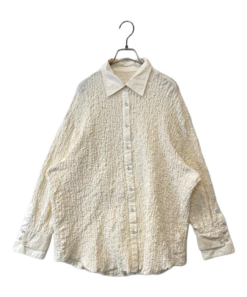 willfully（ウィルフリー）willfully (ウィルフリー) double design cuffs matelasse relax SH 2222-TO-01 シャツ ベージュ サイズ:FREEの古着・服飾アイテム