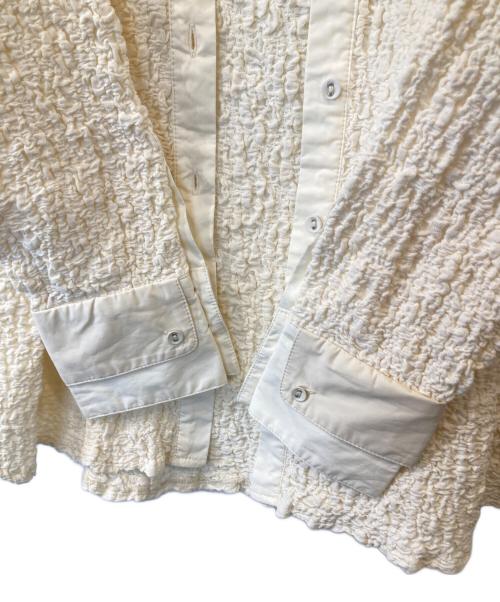 willfully（ウィルフリー）willfully (ウィルフリー) double design cuffs matelasse relax SH 2222-TO-01 シャツ ベージュ サイズ:FREEの古着・服飾アイテム