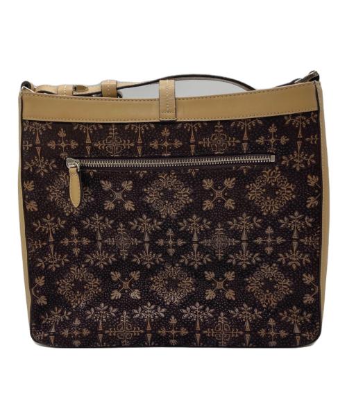 印傳屋（インデンヤ）印傳屋 (インデンヤ) フォルキィショルダーバッグ ブラウンの古着・服飾アイテム