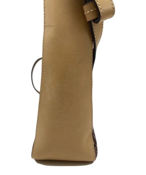 印傳屋（インデンヤ）印傳屋 (インデンヤ) フォルキィショルダーバッグ ブラウンの古着・服飾アイテム