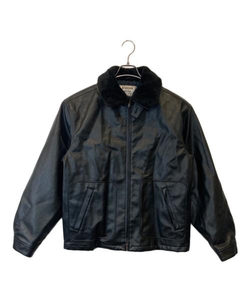 McGREGOR（マクレガー）McGREGOR (マクレガー) フェイクレザー パディングドリズラージャケット 1051398700001 ブラック サイズ:Lの古着・服飾アイテム