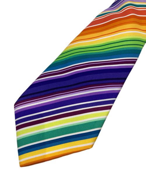 HERMES（エルメス）HERMES (エルメス) カラフルレジメンタルネクタイ サイズ:不明の古着・服飾アイテム