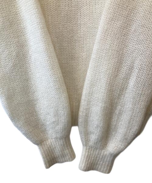 BLUE LABEL CRESTBRIDGE（ブルーレーベルクレストブリッジ）BLUE LABEL CRESTBRIDGE (ブルーレーベルクレストブリッジ) エアリーウールニットプルオーバー ベージュ サイズ:38の古着・服飾アイテム