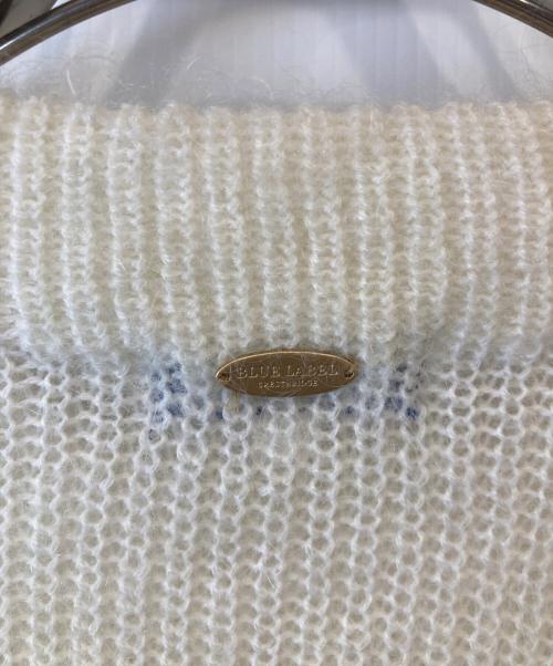 BLUE LABEL CRESTBRIDGE（ブルーレーベルクレストブリッジ）BLUE LABEL CRESTBRIDGE (ブルーレーベルクレストブリッジ) エアリーウールニットプルオーバー ベージュ サイズ:38の古着・服飾アイテム